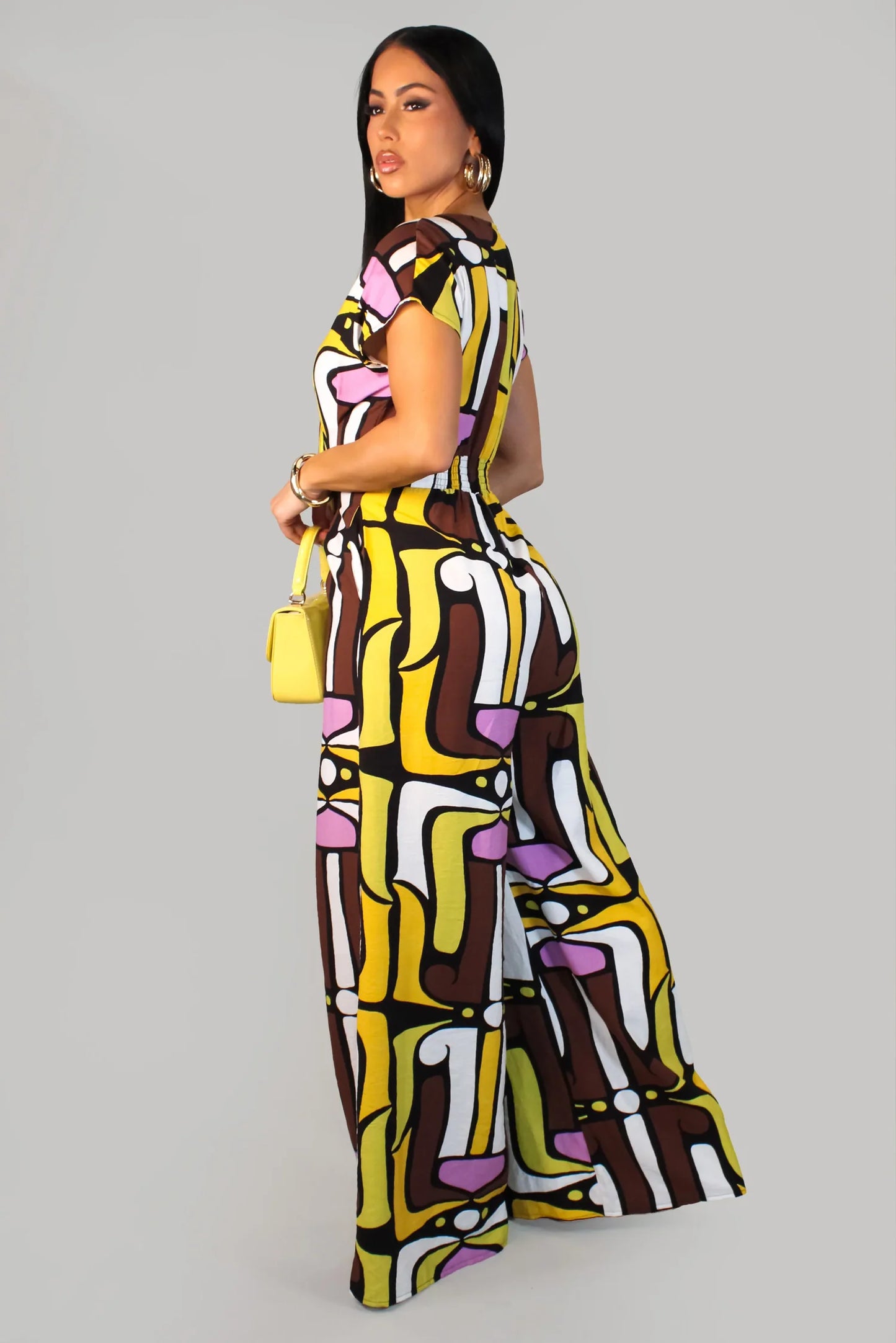 Art On The 70's Jumpsuit - Multi