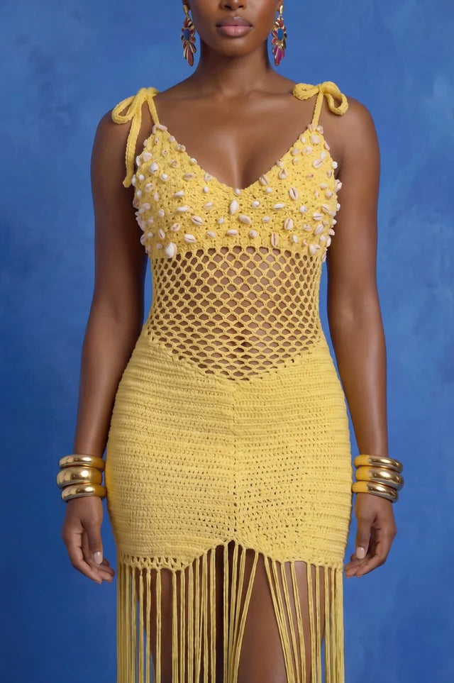 Trip To Fidji Dress - Yellow
