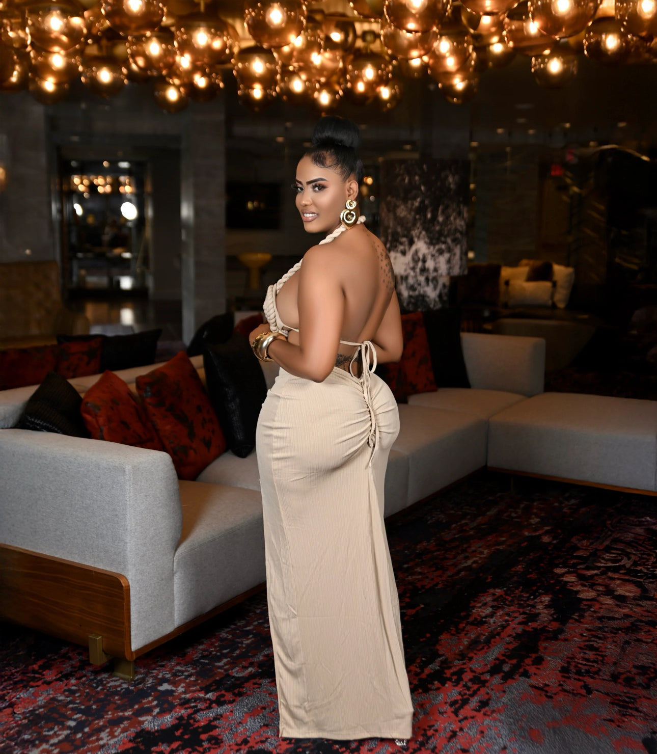 ROPE TWIST MAXI DRESS