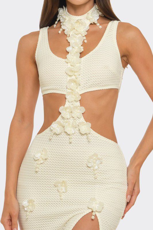 Seashell Gardens Dress - Ivory