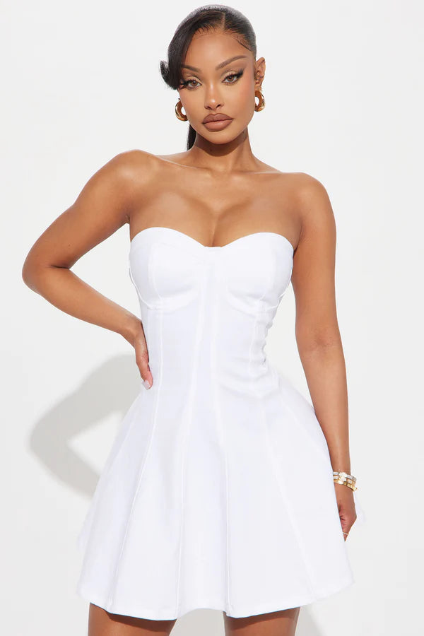 Icon Mini Dress - White