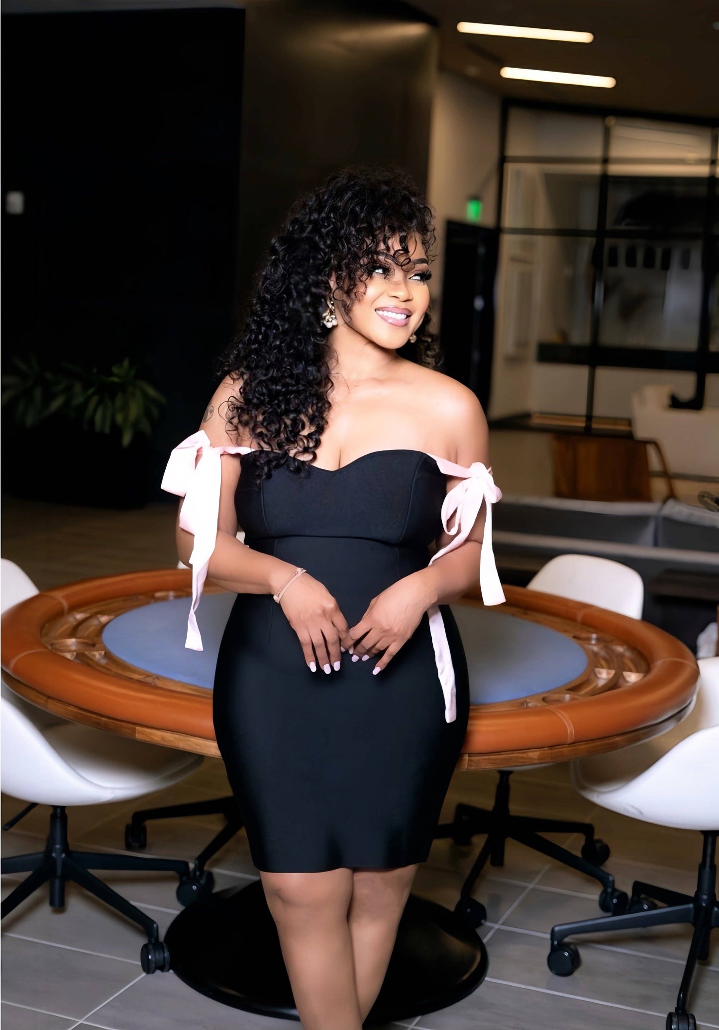 BANDAGE BLACK DRESS