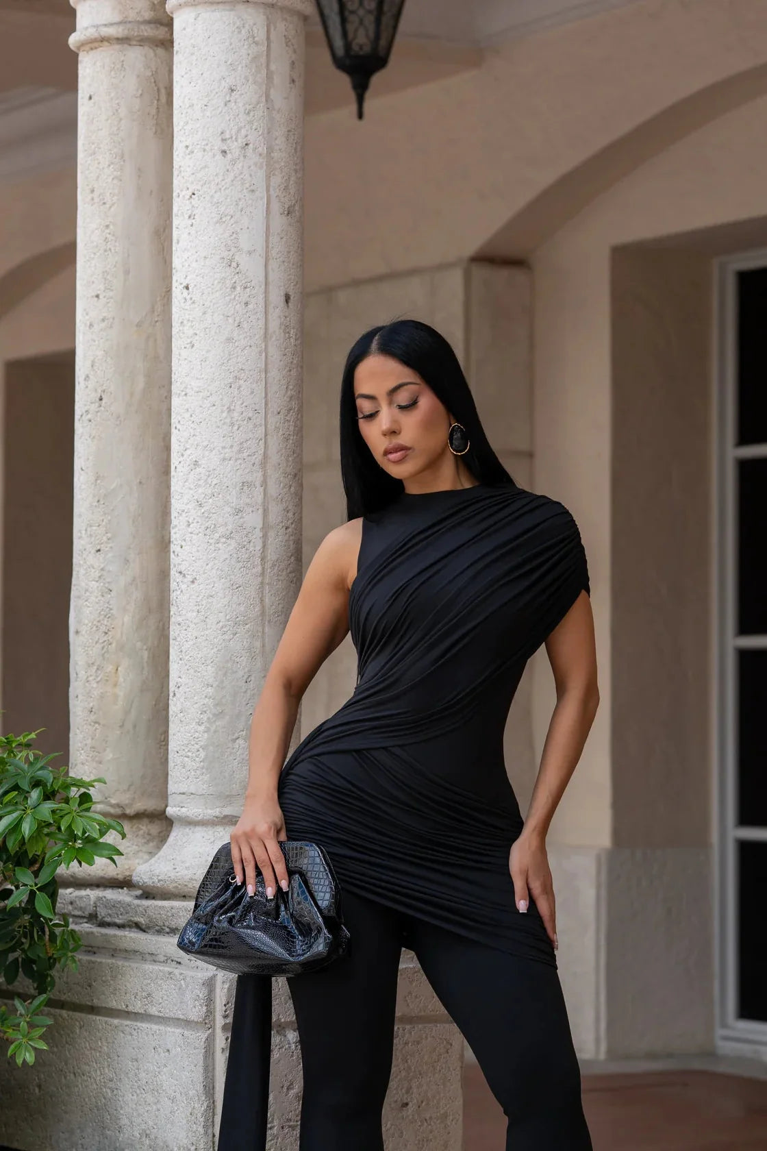 Elegant Poise Jumpsuit - Black