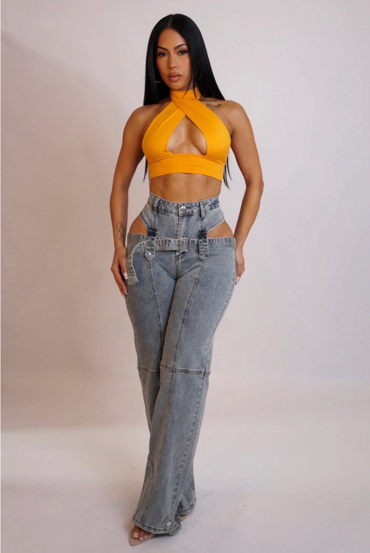 Taking Off Pants - Denim