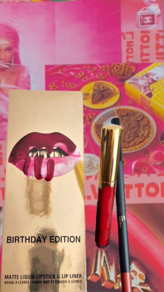 Matte Liquid Lipstick & Liner Set