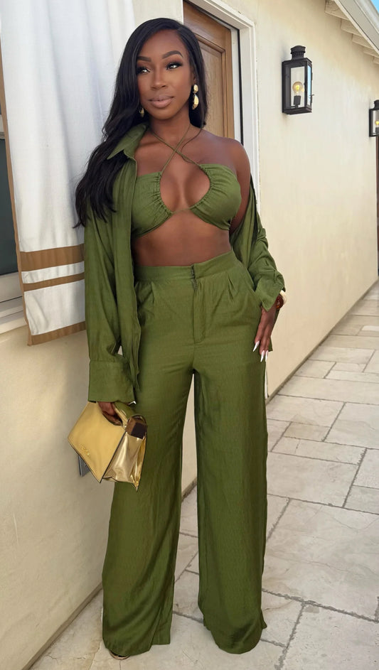 PANTS SET OLIVE