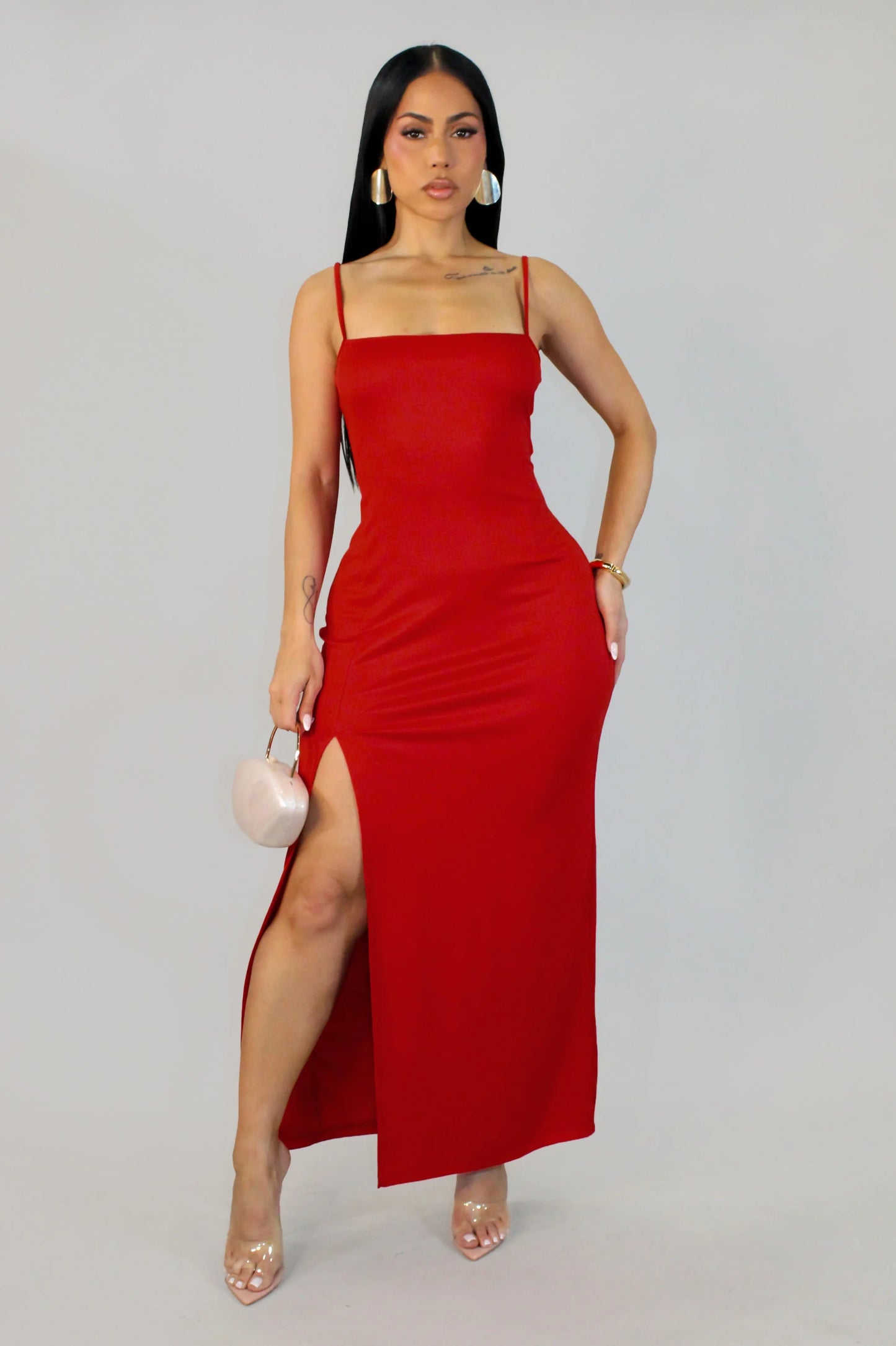 Flirtly And Light Dress - Red
