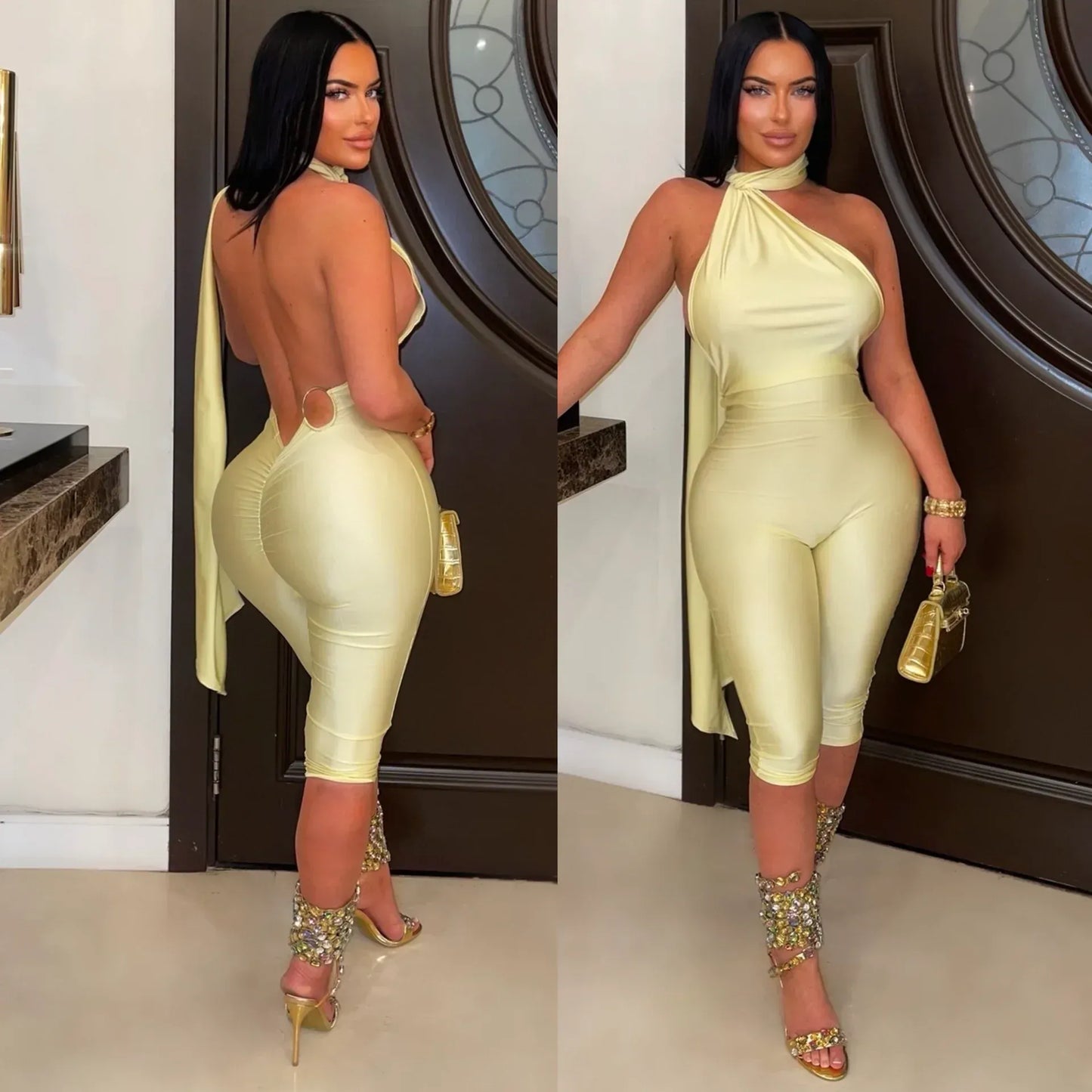 Irresistibly Yours Jumpsuit - Yellow