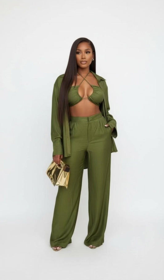PANTS SET OLIVE